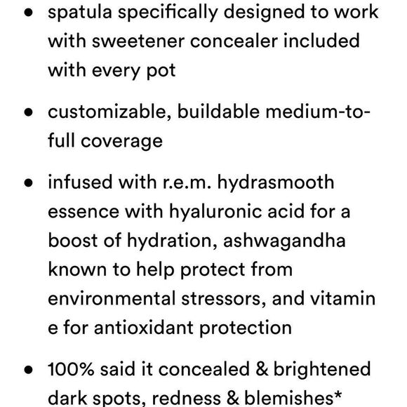 🌻 REM Beauty Sweetener Concealer Fair 4CN New FullSz - Picture 6 of 10